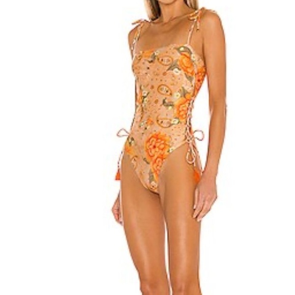 Agua by Agua Bendita Other - AGUA BENDITA Sandy One Piece in Orange size S